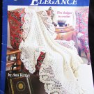 American School Needlework Afghan Elegance 5 Crochet Patterns #1129