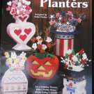 Needlecraft booklet  plastic canvas Party Planters Halloween July 4th Snowman