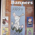Needlecraft booklet  plastic canvas Celebration Banners Christmas Halloween Birthday