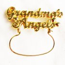 Grandma's Angels pin pendant for charms Grandma gold tone Grandma's Angels pin pendant for charms Grandma gold tone