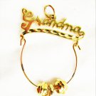 Grandma pendant for charms gold tone loops