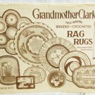 Grandmother Clark rag rugs braided crocheted 1933 booklet as is No. 25 Grandmother Clark rag rugs braided crocheted 1933 booklet as is No. 25