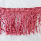 Sewing fringe chainette trim rose mauve 2" wide 3 yards Sewing fringe chainette trim rose mauve 2" wide 3 yards