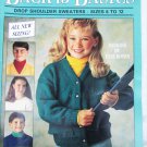 Leisure Arts leaflet 2274 Back to Basics knit pullovers cardigans for children