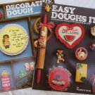 Dough ornaments & figurines 2 craft books 33 designs Santa Reindeer baker +