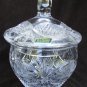 Vigletta candy jar & lid Made Poland 24% lead crystal glass with sticker
