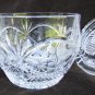 Vigletta candy jar & lid Made Poland 24% lead crystal glass with sticker