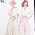 Simplicity 9821 misses culottes flared pants sizes 10 12 14 16 18 cut to 18