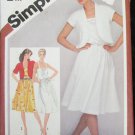 Simplicity 9909 misses summer dress and jacket sizes 6 8