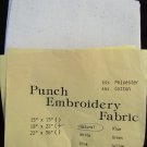 Punch Embroidery fabric natural 18 x 22" polyester/cotton Punch Embroidery fabric natural 18 x 22" polyester/cotton