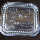 Federal glass refrigerator storage lid 4 1/2 x 5 1/4" fruit design