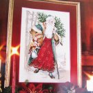 Leisure Arts Spirit of Christmas Father & Santa ornament cross stitch patterns