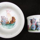 Lenox China Bears Heirloom Collection child bowl & cup mug Lenox China Bears Heirloom Collection child bowl & cup mug