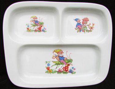 Bavaria Kronester divided child dish gnomes elf fairies