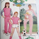Butterick 6705 girls sweat suit shorts size 7 8 10 Cabbage Patch kids transfers