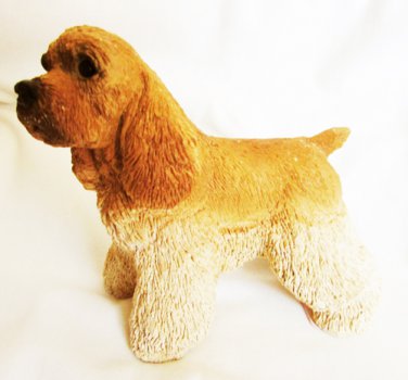 UDC Cocker Spaniel buff tan 1988 sandcast figurine 4" tall