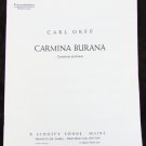 Carmina Burana sheet music Carl Orff 1956 for female voices Carmina Burana sheet music Carl Orff 1956 for female voices