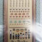 The Garden Told in a Garden pattern & cream fabric 17.5x21.5" 14 count Aida