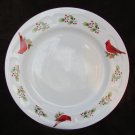 Gibson Winter Bird Red Cardinal Berry dinner plate 10" great shape