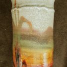Hope pottery vase Kalamazoo Michigan 1981 signed 5 1/2" studio art
