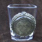 United States Military Academy ttoothpick holder pewter medallion square United States Military Academy ttoothpick holder pewter medallion square