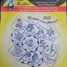 Aunt Martha's 3813 Flower of the Month hot iron transfers new