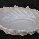 Lenox salmon pink with white Acanthus Shell dish 9" made USA