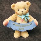2000 Millennium Bear Enesco Hillman figurine millenium Cherished Teddies 2000 Millennium Bear Enesco Hillman figurine millenium Cherished Teddies