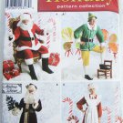 Simplicity 4393 holiday costume patterns Santa Mrs Claus Elf sizes L XL UNCUT