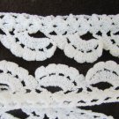 White crocheted trim pillowcases or doily 22 inches each set of 2 White crocheted trim pillowcases or doily 22 inches each set of 2