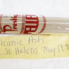 Mount St. Helen volcanic ash glass tube May 1980