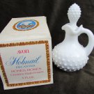 Avon Roses Roses white hobnail cruet creamy foam bath full with box 5 oz