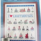 I Love Lighthouses cross stitch flyer  leaflet Treetrunk 20 Designs