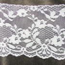 Lingerie ivory cream lace trim 4" scalloped 3 yards polyester Lingerie ivory cream lace trim 4" scalloped 3 yards polyester