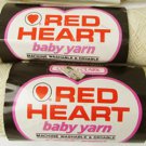Red Heart baby yarn 2 skeins eggshell 4 oz total 3 ply Red Heart baby yarn 2 skeins eggshell 4 oz total 3 ply