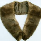 Vintage mink collar brown fur accent sweater coat glamour look 30" Vintage mink collar brown fur accent sweater coat glamour look 30"