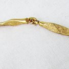 Napier twisted gold tone links burnished metal 20" long