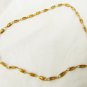 Sarah Coventry open delicate look links necklace 16" nicely tooled gold tone