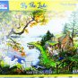 White Mountain Puzzle By the Lake 1000 pieces complete and good