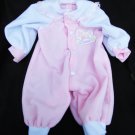 Cititoy doll pink white sleeper clothes outfit clean nice fleece