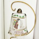Duncan Royale Medieval Bell & enamel lapel pin & stand MIB 1992 Duncan Royale Medieval Bell & enamel lapel pin & stand MIB 1992