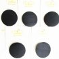 5 La Mode large 1" black shaft buttons on cards tooled matte finish