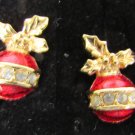 Avon Christmas balls stud earrings