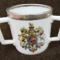 China three handled Hamilton Bermuda loving cup sterling silver rim souvenir