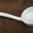 China white iridescent condiment ladle lusterware mayonnaise