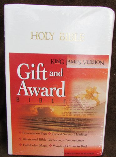 King James Holy Bible Nelson White leatherflex soft cover 162W Gift and Reward