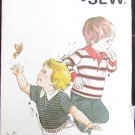 Kwik Sew pattern 805 boys toddler shirt sizes 1 2 3 uncut stretch knits
