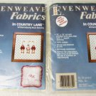 2 Evenweave Country Lane Wiliamsburg blue squares 14 count cross stitch fabric 2 Evenweave Country Lane Wiliamsburg blue squares 14 count cross stitch fabric