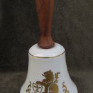 Pickard China bell for Danbury Mint wooden handle lion design 5"