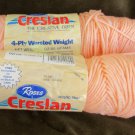 Creslan peach worsted weight yarn 5.2 ounces total Creslan peach worsted weight yarn 5.2 ounces total